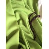 Crepe de laine vert pomme