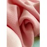 Tissu en laine bouclet rose