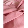 Tissu en laine bouclet rose