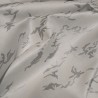 Tissu en lin imprimé argent
