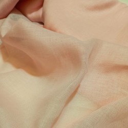 Voile de lin rose pour rideaux