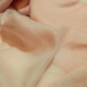 Voile de lin rose pour rideaux