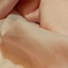 Voile de lin rose pour rideaux