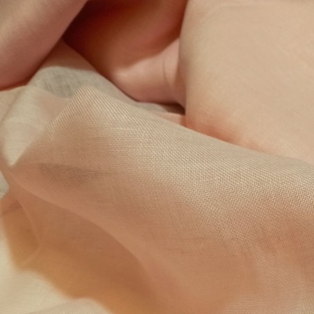 Voile de lin rose Voile de lin rose