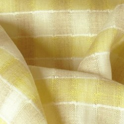Tissu carreau jaune