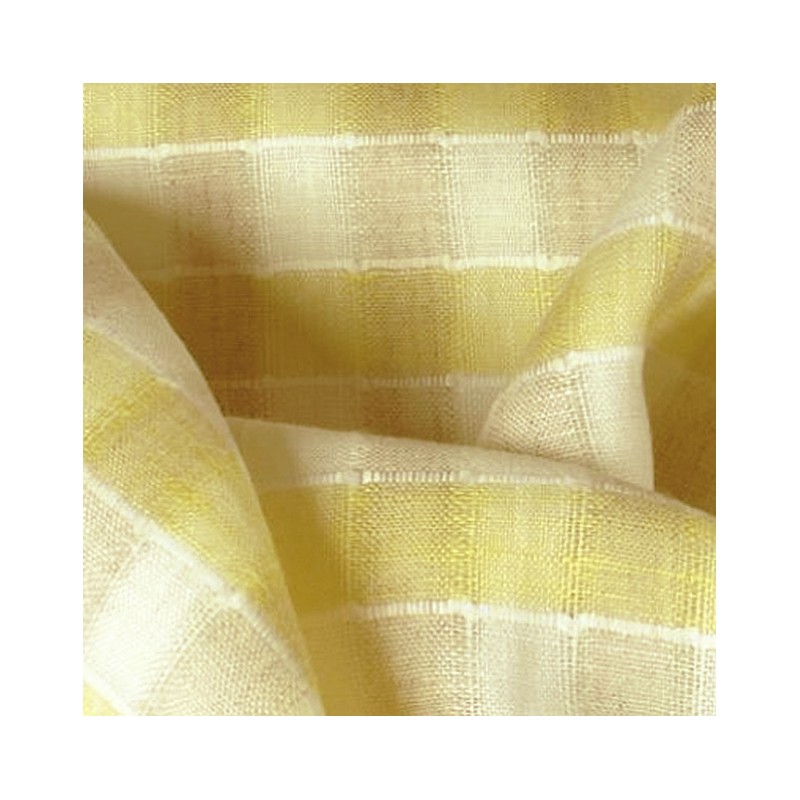 Tissu carreau jaune