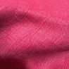 Tissu en grosse toile de lin rouge rosé