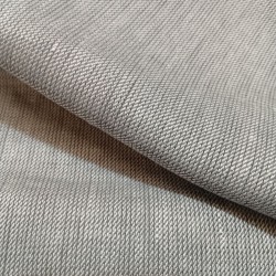 Tissu diagonale en lin deux ton effet argent
