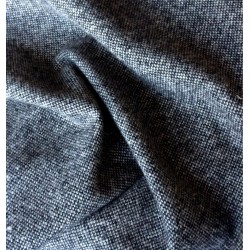Tissu tweed laine bicolore noir blanc