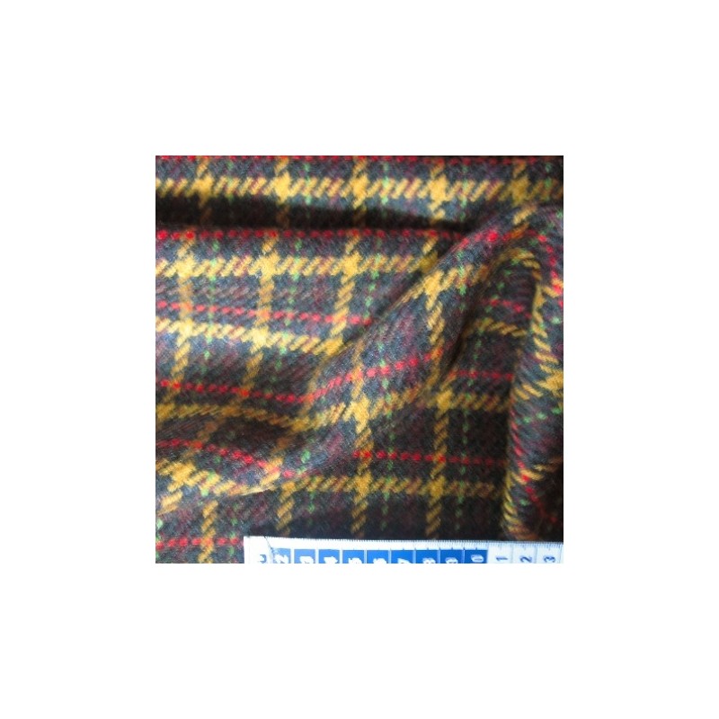 Tissu carreaux pure laine