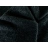 Tissu mohair noir à poils ciselés