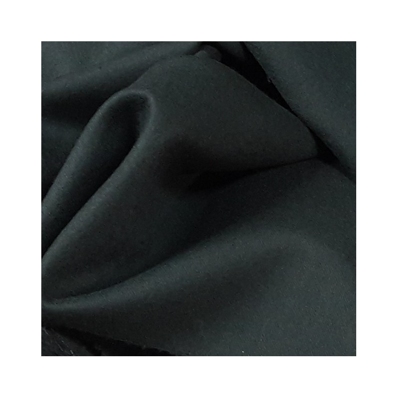 Tissu Flanelle 100% Laine Peignée Vert Sapin - Made in France