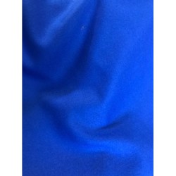 Tissu Flanelle 100% Laine Peignée Bleu Roi - Qualité Haute Couture
