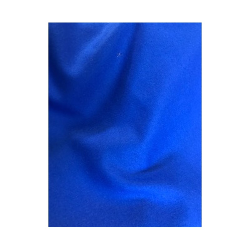 Tissu Flanelle 100% Laine Peignée Bleu Roi - Qualité Haute Couture