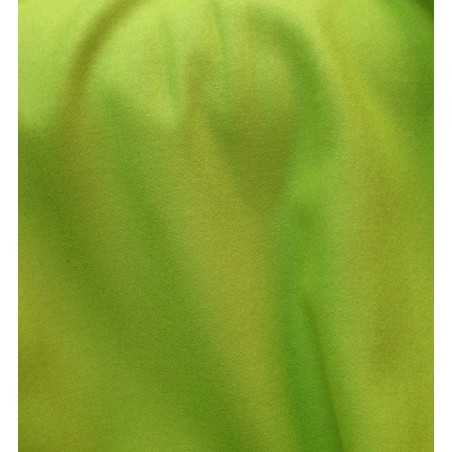 Tissu Flanelle en Laine Vert Pomme - Douceur & Éclat