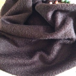 Tissu Mohair et Laine Marron Acajou au Mètre | Mon Beau Tissu
