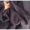 Tissu Mohair et Laine Marron Acajou au Mètre | Mon Beau Tissu