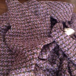 Tissu Tweed à Carreaux Multicolore