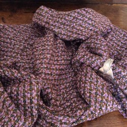 Tissu Tweed à Carreaux Multicolore