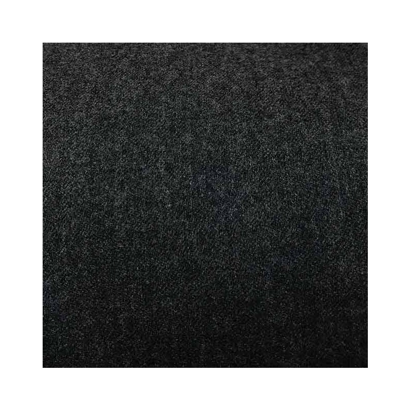 Tissu Flanelle de Laine Peignée Gris Anthracite - Souplesse & Confort