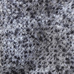 Tissu Tweed de Laine Gris & Noir