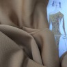 Tissu satin de laine 100% peignée coloris camel brillant pour tailleur et rideaux