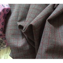 Tissu Prince de Galles Gris Foncé - Élégance Classique & Confort Stretch