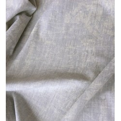 Tissu gris chiné imprimé motif abstrait blanc robuste et plissable en polyester viscose pour tailleur et rideaux