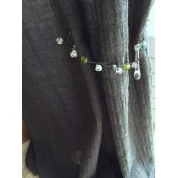 Tissu flanelle 98% laine peignée gris souris effet froissé permanent pour veste et rideaux