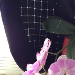 Tissu flanelle 100% laine peignée noir dévoré ajouré à carreaux pour robe et rideaux