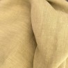 Tissu 100% lin ocre jaune chiné robuste pour couture de tailleur veste et décoration de table