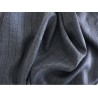 Tissu lainage gris à rayures tennis et fils dorés fluide pour tailleur robe et veste