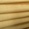 Tissu toile lin et polyester jaune paille texturé pour couture de robe et rideaux plombants