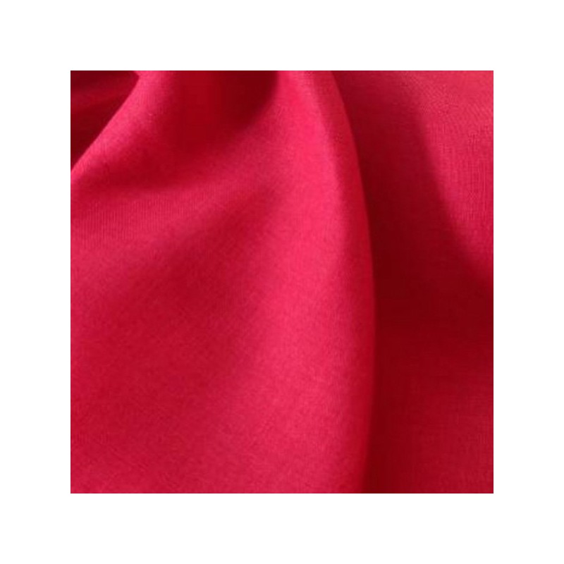 Tissu Lin Rouge Passion - Toile Haute Résistance