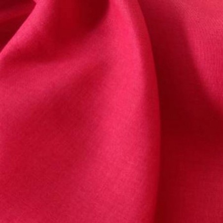 Tissu Lin Rouge Passion - Toile Haute Résistance