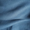 Tissu lin lourd bleu intense glacé pour couture de veste saharienne et recouvrement de fauteuil