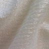 Tissu Jacquard Laine & Mohair Blanc Écru - Brillance Soyeuse
