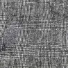 Tissu Flanelle en Laine Peignée Prince de Galles - Noir & Gris Chic