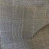 Tissu crêpe de laine et viscose Prince de Galles bleu marine et blanc fluide pour pantalon veste et robe