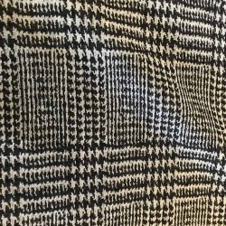 Tissu Prince de Galles laine et coton gris et noir doux pour couture de veste pantalon et cape.