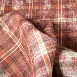 Tissu Lin Écossais, Imprimé...