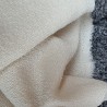 tissu bouclé écru