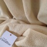 tissu bouclé écru