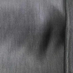 Tissu lin et viscose gris souris au mètre envers satin
