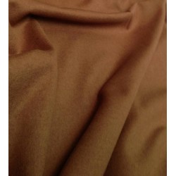 Tissu uni en laine cachemire Marron