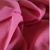 Tissu voilage en laine viscose rose