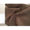 Tissu drap de laine marron terre