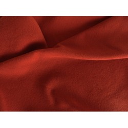 Tissu polyester rouge brique