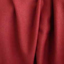 Tissu uni en  laine cachemire rouge