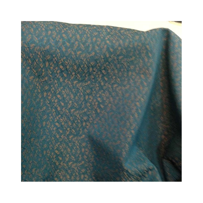 Tissu polyester jacquard bleu